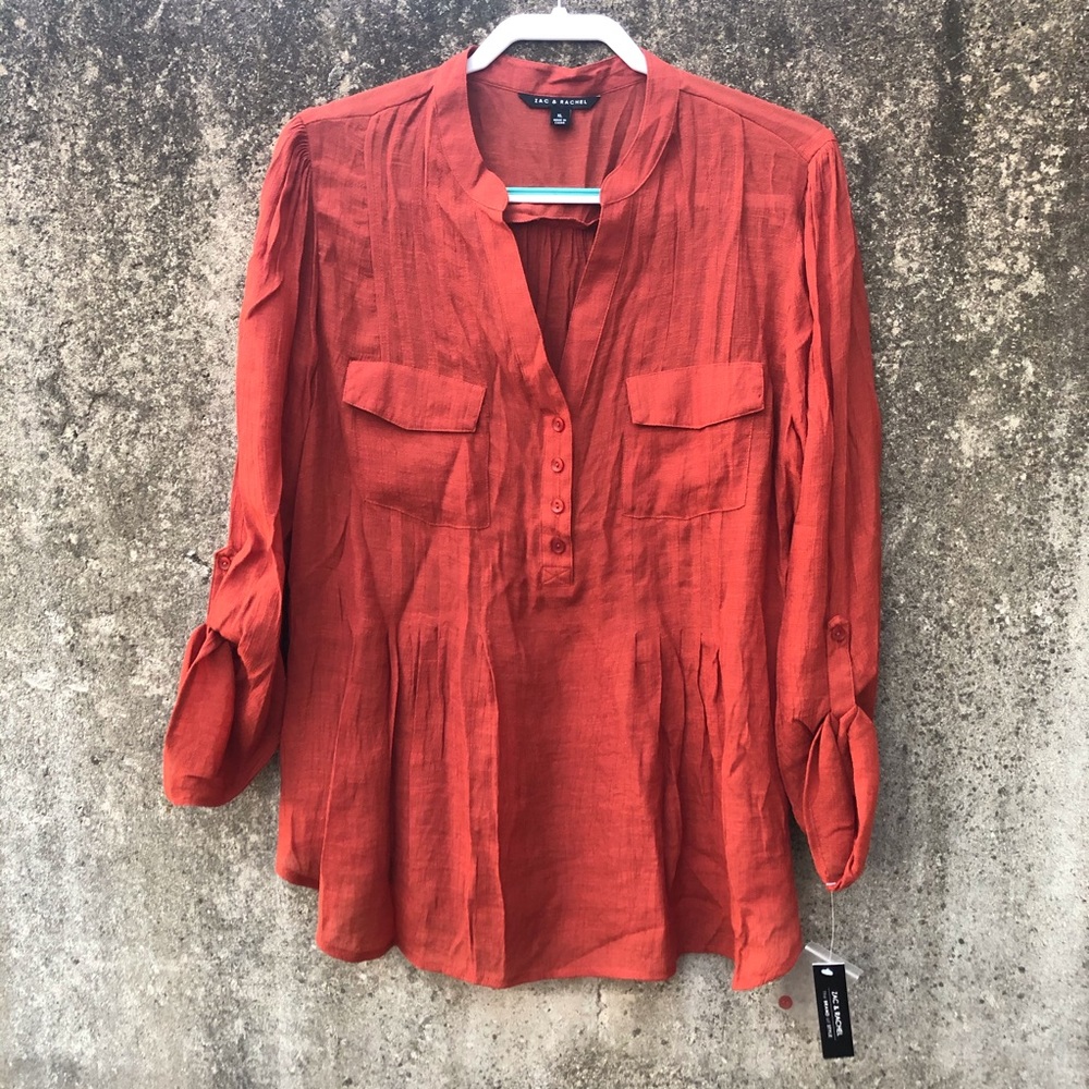 NWT Zac & Rachel Lightweight Camp Blouse - Picture 6 of 12